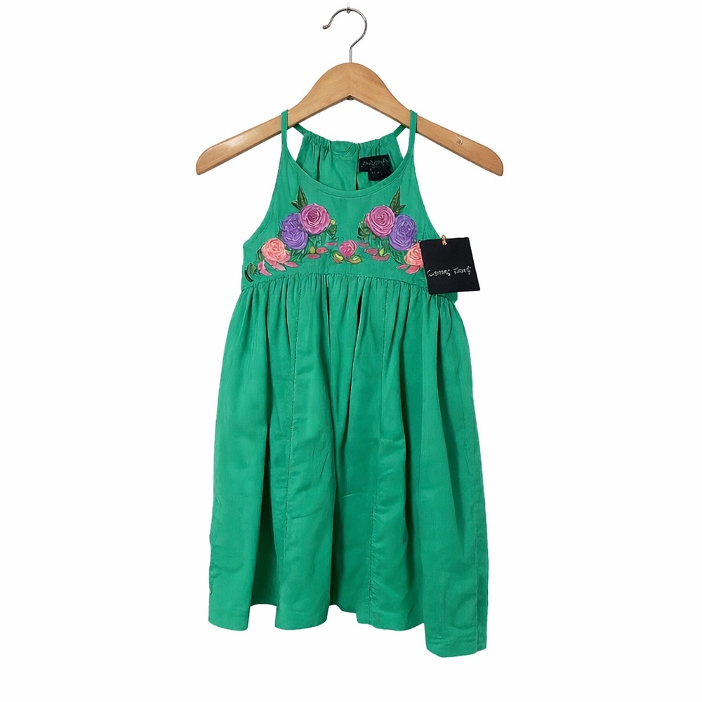 Cynthia Rowley Size 4t, New with tags. Embroidered Teal Dress.